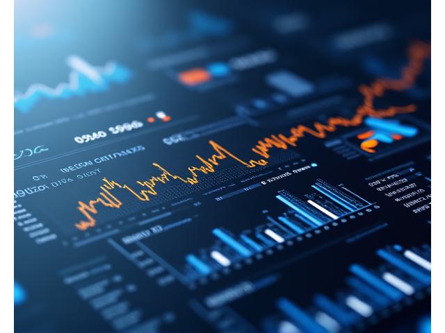 一個商業儀表板顯示多個供應鏈關鍵績效指標(KPIs),包括成本、準時交貨率和庫存周轉率,數據清晰,趨勢圖表可見
